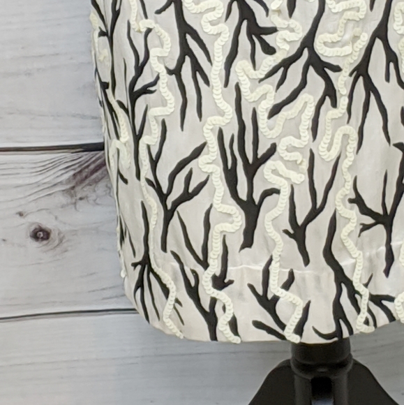 ANTHRO MOULINETTE SOEURS Sequin Cream/Black Dress - Picture 4 of 15